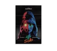 TSNKNP Póster de película de última noche en Soho, pintura decorativa en lienzo, arte de pared, póster de dormitorio, pintura de pared, impresión de pared, decoración moderna para habitación familiar
