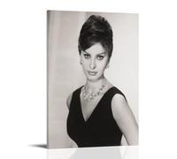 TSNKNP Póster de película retro nostálgica Actor Sophia_ Loren Pintura Decorativa Lienzo Arte de Pared Salón Póster Dormitorio Pintura, Arte de Pared Impresión de Imagen Moderna Decoración de