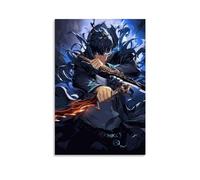 TSNKNP Solo Leveling Sung Jinwoo Art Poster Pintura Decorativa Lienzo Arte de Pared Salón Póster Dormitorio Pintura, Arte de Pared Impresión de Imagen Moderna Decoración de Habitación Familiar 30 x 45