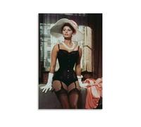 TSNKNP Sophia_ Loren Arte Póster Pintura Decorativa Lienzo Arte Mural Salón Dormitorio Pintura, Arte de Pared Impresión de Imagen Moderna Decoración de Habitación Familiar 30 x 45 cm (30 x 45 cm)