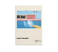 TSNKNP The Bigger Splash David Hockney Póster Pintura Decorativa Lienzo Arte de Pared Salón Póster Dormitorio Pintura, Arte de Pared Impresión de Imagen Moderna Decoración de Habitación Familiar 40 x