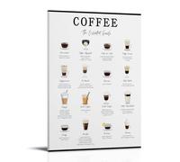 TSNKNP The Essential Guide To Coffee Poster Pintura Decorativa Lienzo Arte de Pared Salón Póster Dormitorio Pintura, Arte de Pared Impresión de Imagen Moderna Decoración de Habitación Familiar 40 x 60