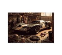 TSNKNP Vintage Sports Car Poster Pintura Decorativa Lienzo Arte de Pared Salón Póster Dormitorio Pintura, Arte de Pared Impresión de Imagen Moderna Decoración de Habitación Familiar 40 x 60 cm (40 x
