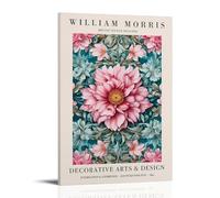TSNKNP William Morris Póster de Flores Rosas Pintura Decorativa Lienzo Arte de Pared Salón Póster Dormitorio Pintura, Arte de Pared Impresión de Imagen Moderna Decoración de Habitación Familiar 24 x