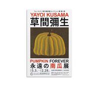 TSNKNP Yayoi Kusama Calabaza Póster Pintura Decorativa Lienzo Arte de Pared Salón Póster Dormitorio Pintura, Arte de Pared Impresión de Imagen Moderna Decoración de Habitación Familiar 30 x 45 cm (30