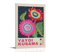TSNKNP Yayoi Kusama Exposición Arte Póster Pintura Decorativa Lienzo Arte de Pared Salón Póster Dormitorio Pintura, Arte de Pared Impresión de Imagen Moderna Decoración de Habitación Familiar 24 x 36
