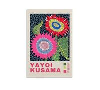 TSNKNP Yayoi Kusama Exposición Arte Póster Pintura Decorativa Lienzo Arte Mural Salón Póster Dormitorio Pintura, Arte de Pared Impresión de Imagen Moderna Decoración de Habitación Familiar 30 x 45 cm
