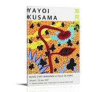 TSNKNP Yayoi Kusama Flower Poster Pintura Decorativa Lienzo Arte de Pared Salón Póster Dormitorio Pintura, Arte de Pared Impresión de Imagen Moderna Decoración de Habitación Familiar 40 x 60 cm (40 x