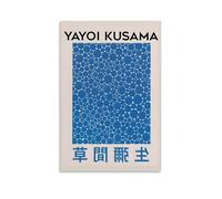 TSNKNP Yayoi Kusama Póster Azul Pintura Decorativa Lienzo Arte de Pared Salón Póster Dormitorio Pintura, Arte de Pared Impresión de Imagen Moderna Decoración de Habitación Familiar 30 x 45 cm (30 x 45