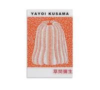 TSNKNP YAYOI KUSAMA Póster de Calabaza Arte Pintura Decorativa Lienzo Arte de Pared Salón Póster Dormitorio Pintura, Arte de Pared Impresión de Imagen Moderna Decoración de Habitación Familiar 24 x 36