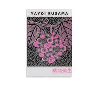 TSNKNP Yayoi Kusama Póster de vid de uva Pintura Decorativa Lienzo Arte de Pared Salón Póster Dormitorio Pintura, Arte de Pared Impresión de Imagen Moderna Decoración de Habitación Familiar 24 x 36