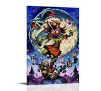 TSNKNP Zelda Majora's Mask Poster Pintura Decorativa Lienzo Arte de Pared Salón Póster Dormitorio Pintura, Arte de Pared Impresión de Imagen Moderna Decoración de Habitación Familiar 24 x 36 Pulgadas