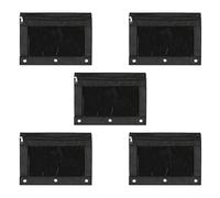 TsoLay 1 juego de bolsa de lápices de gran capacidad para la escuela, oficina, bolsa de almacenamiento de tela Oxford, adecuada para niños y adolescentes, Black