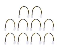 TsoLay 10X, 20cm/8 Pulgadas 12V 4 Pin Macho 4 Pin P4 Cable de Alimentación del Procesador