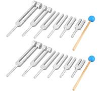 TsoLay 12 unids/set aluminio 128Hz-4096Hz Tuning Tenedor Kit Curación Sonido Vibración