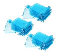 TsoLay 150 bolsas de regalo de organza de 4 x 6 pulgadas, bolsas de joyería con cordón, bolsas de regalo de boda y fiestas ()