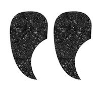 TsoLay 2 unids guitarra acústica pickguard auto-adhesivo selección placa forma para clásico partido guitarra acústica perla negra