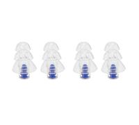 TsoLay 2X 27Db Silicona Earbud Músico Filtro Tapones para los oídos Reducción del ruido Cancelación Protección del oído Earbud Reutilizable Sueño para Dj (azul)