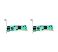 TsoLay 2X Adaptador de Tarjeta de Red 82540 1000Mbps Gigabit PCI Sin Disco Puerto RJ45 1G Tarjeta Pci LAN Ethernet para PC con Disipador de