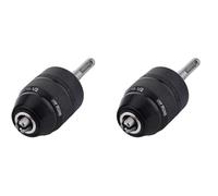 TsoLay 2X Portabrocas Sin Llave de 2-13MM con Adaptador de Vástago SDS Plus, Herramienta de Conversión Adaptador de Cambio de Portabrocas de 1/2-20UNF