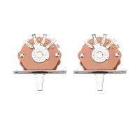 TsoLay 2X Selector de Interruptor de Palanca de 5 vías Negro para Reemplazo de Piezas de Guitarra Eléctrica