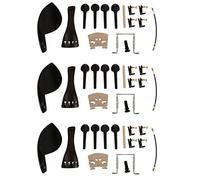 TsoLay 3X 4/4 piezas de violín de cordal tacos de barril conjunto de puente de arce