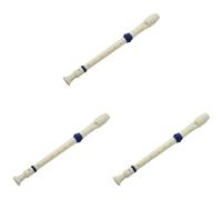 TsoLay 3X Estudiantes de Plástico 8 Agujeros Flauta Soprano Flauta Beige Azul W de Limpieza