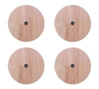 TsoLay 4X Pie de Lámpara Placa de Techo Moderno Estilo Conciso Soporte de Techo de Madera E27 Lámpara Base de Lámpara Accesorios de Iluminación DIY Φ100mm Tornillo Cachee