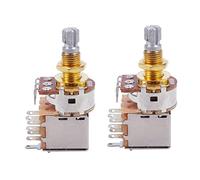 TsoLay 4X Potenciómetro de empuje/tracción de audio cónico con eje dividido corto 500K