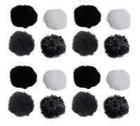 TsoLay 4X Universal Lavalier MicróFono Parabrisas Fur Windshield Wind Muff Soft para Lapel Lavalier Mic 5mm
