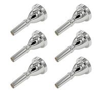 TsoLay 6X Boca Grande Boquilla Tuba Boquilla baja chapada en plata Gran Boquilla