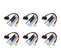 TsoLay 6X NGFF M.2 a PCI-E 4X Tarjeta Riser M2 Llave M a PCIe X4 Adaptador con indicador de voltaje LED para minería ETH