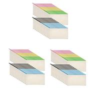 TsoLay 90 Uds Bolsas de Maquillaje de Lona con Cremallera Bolsas Estuche de Lápices Bolsas de Manualidades para Viajes DIY Escuela de Cremalleras Multicolores