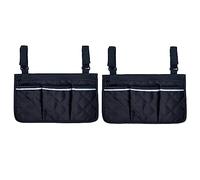 TsoLay Bolsa de Almacenamiento Lateral para Reposabrazos de Silla de Ruedas de 2 Piezas Bolsillo PortáTil Adecuado para la MayoríA de las Ruedas para Caminar y Equipos MóViles