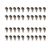 TsoLay caja de pedal efectos de guitarra botón SPST Momentáneo interruptor de pie Stomp botón pulsador paquete de 40