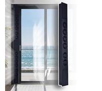 TsoLay Comfort Zone - Ventilador de ventana, extractor de ventana, 6 salidas de aire (4 entradas de aire + 2 escapes), retráctil 80-144 cm opcional, ajuste de velocidad de 10 vientos, para el hogar