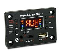 TsoLay MóDulo Bluetooth Car Audio Mp3 Decodificador Bluetooth Mp3 Placa Decodificadora Placa Amplificadora de Potencia FuncióN de MicróFono Externo