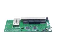 TsoLay Módulo de Conmutación SFP de 7 Puertos y 1000 Mbit/S (Entrada PoE de 12 V-24 V-48 V, Salida PoE de 12 V/24 V/48 V, Enlace Ascendente/NVR de 1 Puerto y 1000 Mbit/S)