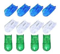 TsoLay Paquete de 12 cortadores de pastillas de medicamentos, divisores de caja, pastillas para cortar píldoras, pastillero para el cuidado de