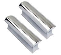 TsoLay - Tobogán de guitarra Hawaiian Slider en acero para barras de tono para instrumentos de guitarra eléctrica acústica (color cromado)