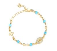 Tsophreniq Abalorio de cruces de obsidiana para uso diario con diseños ajustables de corazón dorado, ajuste cómodo y a la moda, One Size, como se describe