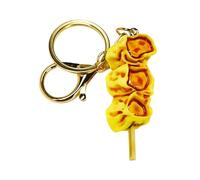 Tsophreniq Adorable llavero con forma de bola de pescado hecho de goma para decoración de bolsas de llaves y llavero Mai para regalar, a, Talla única