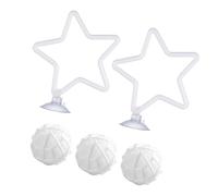 Tsophreniq Anillos de entrenamiento de peces con ventosa fuerte para el desarrollo de la inteligencia, para peces, acuarios, ejercicio y herramienta de alimentación, anillos de entrenamiento
