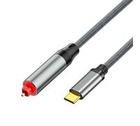 Tsophreniq Cable convertidor USB a digital rápido de 1,5 m con carcasa de aleación para música USB a cable SPDIF visual