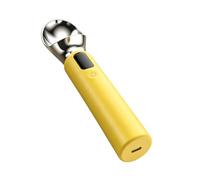 Tsophreniq Calentador eléctrico de cuchara de postre de 2600 mAh, recargable, 3 ajustes de calor, pantalla de luz, perfecto para congelar yogur, cuchara LED de helado