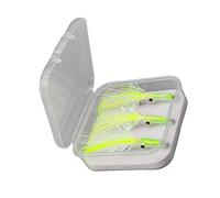 Tsophreniq Cebos de pesca con mosca de calamar ideales para un fácil transporte y uso eficaz en múltiples lugares, atrae a calamares realistas