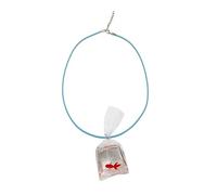 Tsophreniq Collar creativo de peces de carpa, bolsa de agua transparente, gargantilla japonesa, colgante de la suerte para mujeres y niños, bolsa de agua