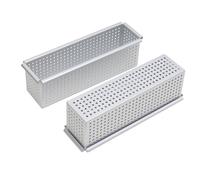 Tsophreniq Construcción de aleación de aluminio perforada cuadrada fuerte para una distribución óptima del aire y tecnología de liberación de alimentos, extensión rectangular para tartas