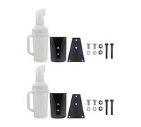 Tsophreniq Contenedor de arena ABS de alta calidad para carritos de golf, incluye soporte de montaje de mango, tornillos que sostiene una amplia arena para 18 agujeros, accesorios para carrito de golf