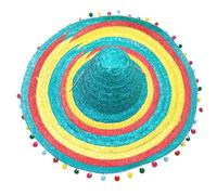 Tsophreniq Elegante sombrero de paja unisex para eventos culturales, para viajes y playa, eventos, reuniones, disfraces, accesorios de paja de México, a, Talla única